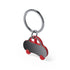 Porte-clés bicolore en forme de voiture, avec corps en acier inoxydable. Personnalisable - Style moderne.