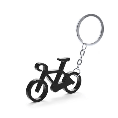 Porte-clés en forme de bicyclette, un accessoire pratique et personnalisable en aluminium.