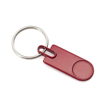 Porte-clés en métal avec gravure sur mesure. Choisissez parmi 6 couleurs.