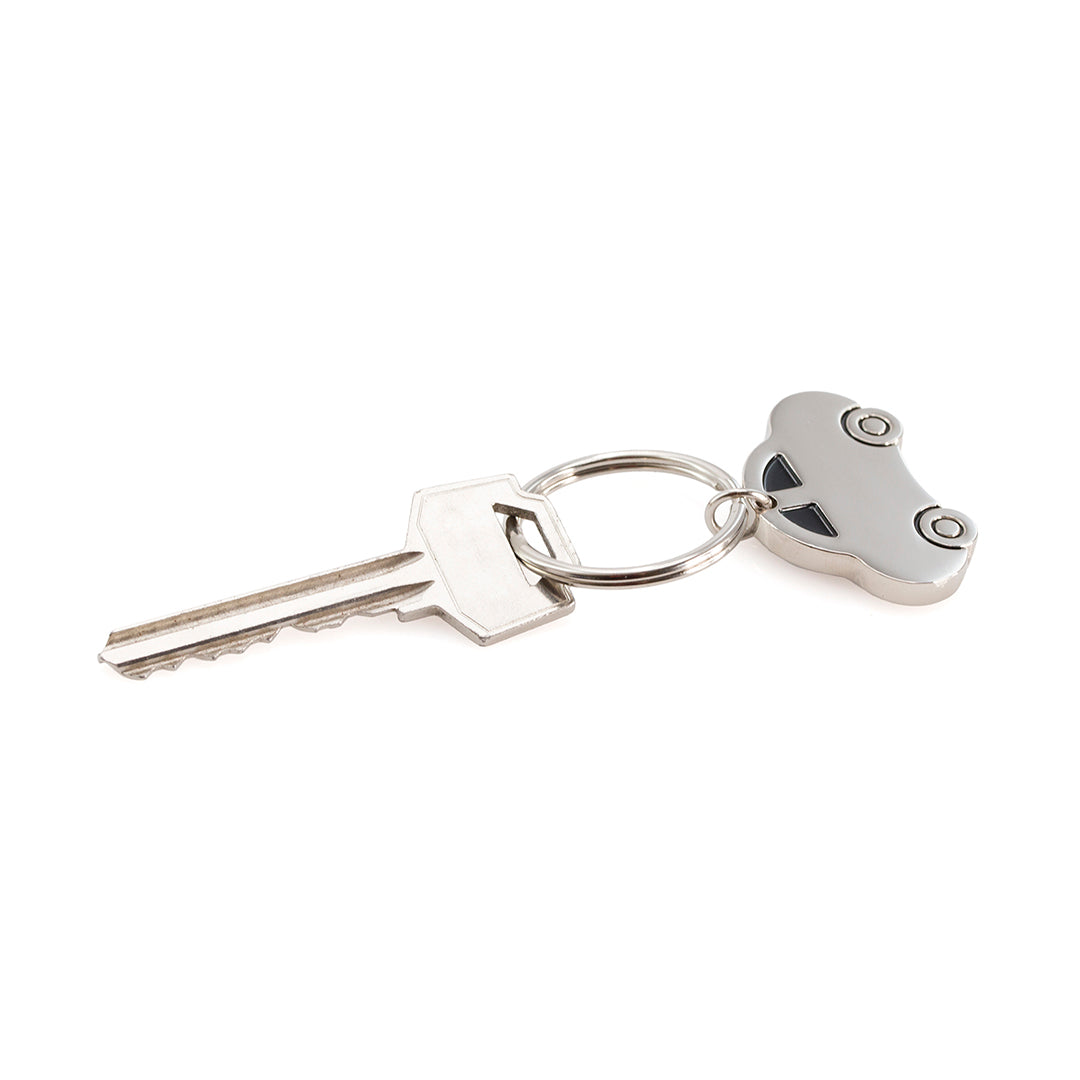 Porte-clés original en métal avec design de voiture, recommandé pour le marquage en gravure laser.