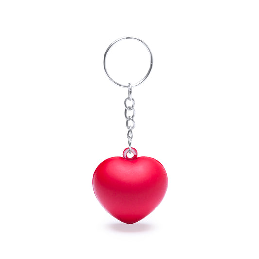Porte-clés antistress original en PU doux, forme de cœur, personnalisation possible avec logo