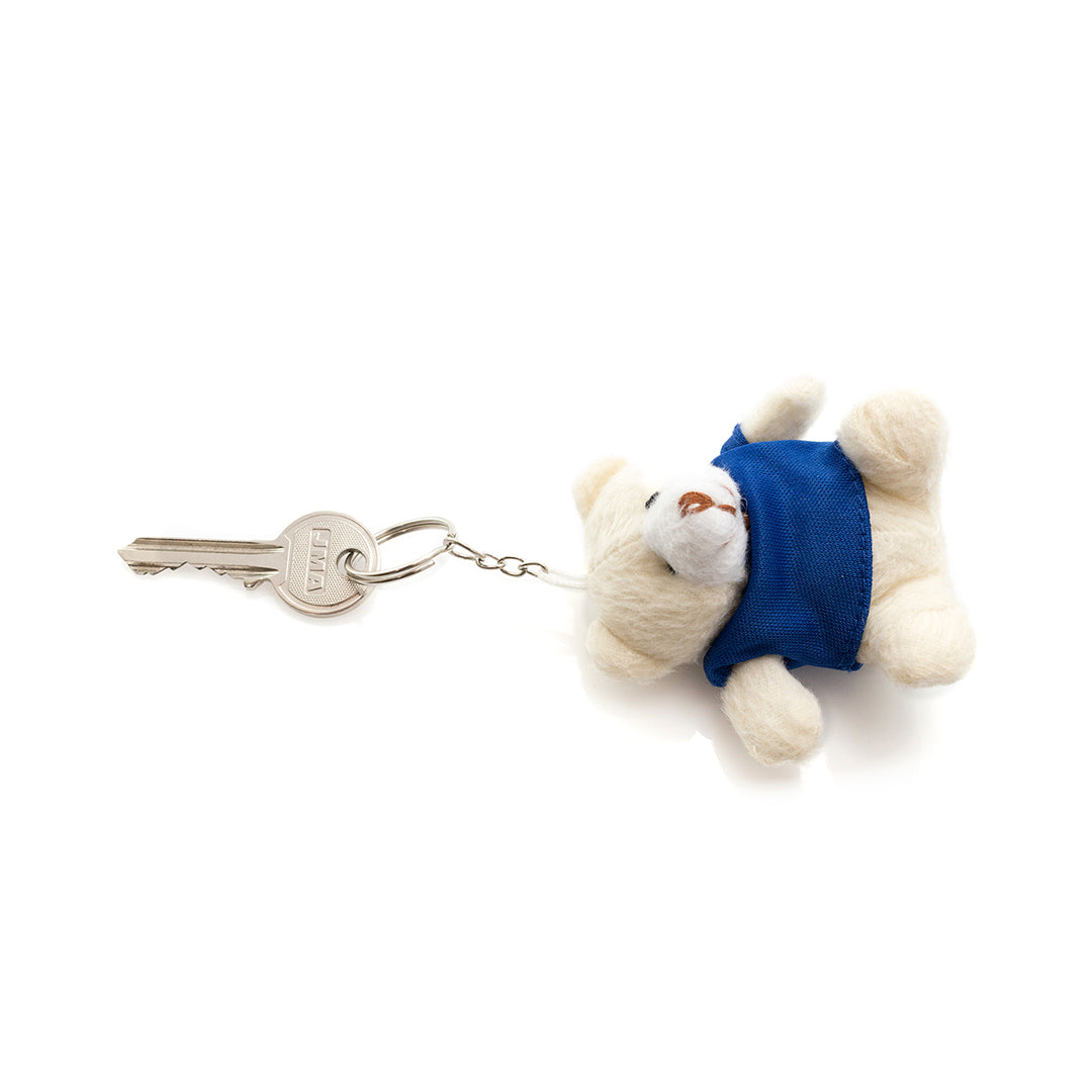 Mini ours en peluche pour porte-clés avec t-shirt à personnaliser