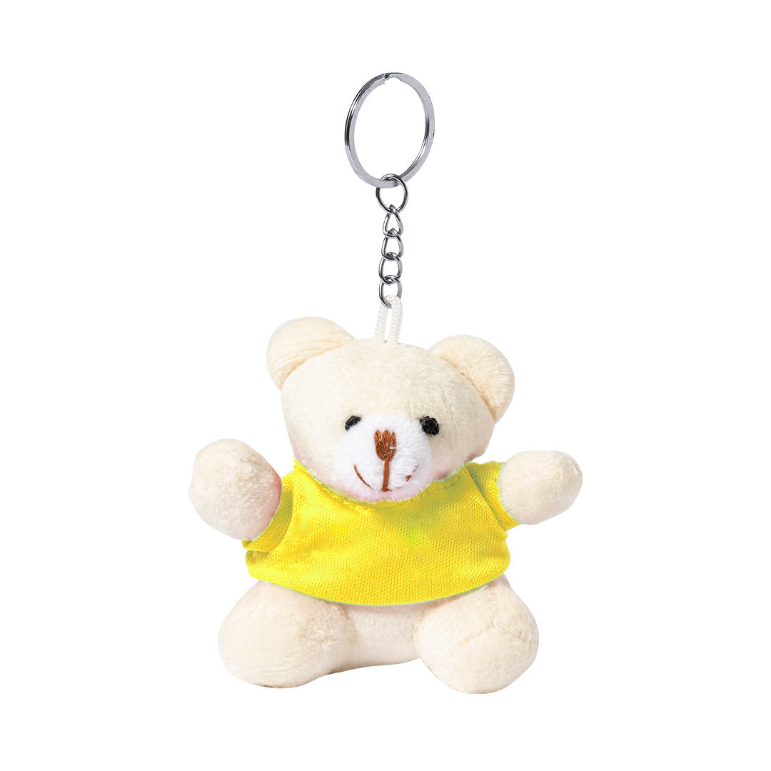 Porte-clés avec ourson en peluche et t-shirt personnalisable