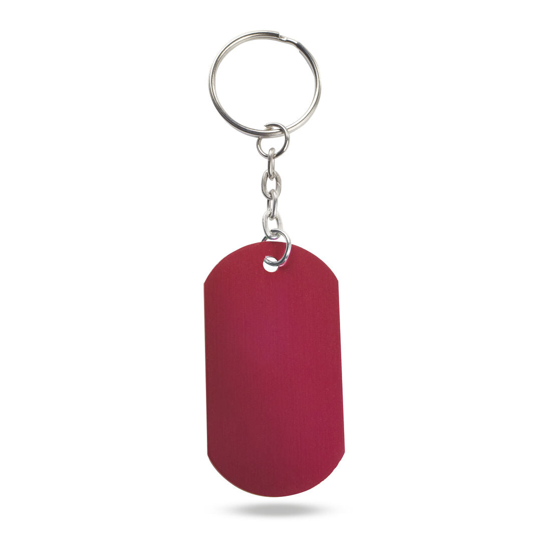 Porte-clés plaque colorée en aluminium, un accessoire personnalisable et accrocheur.