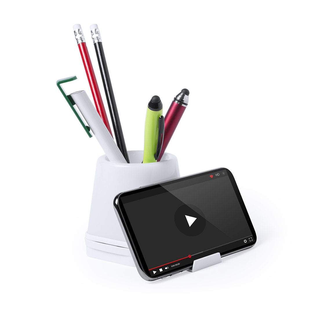 Porte crayons avec port usb intégré BELIND support téléphone