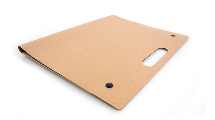 Porte documents avec 125 mini notes en carton recyclé logo personnaliser