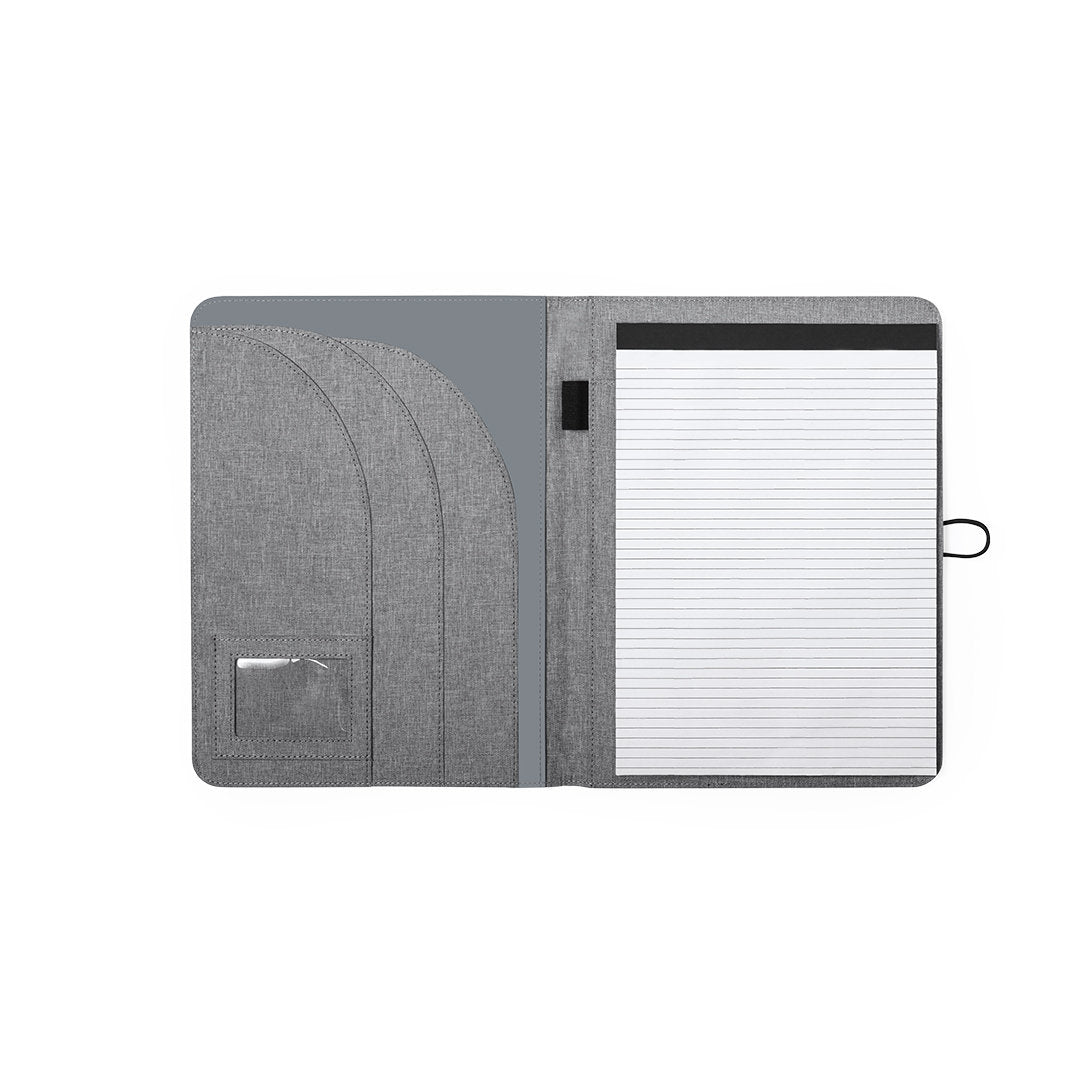 Porte documents bloc 20 feuilles, polyester 600d rpet SORGAX personnalisable