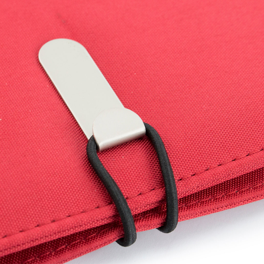 Porte documents, bloc de 20 feuilles en polyester et microfibre NECO rouge