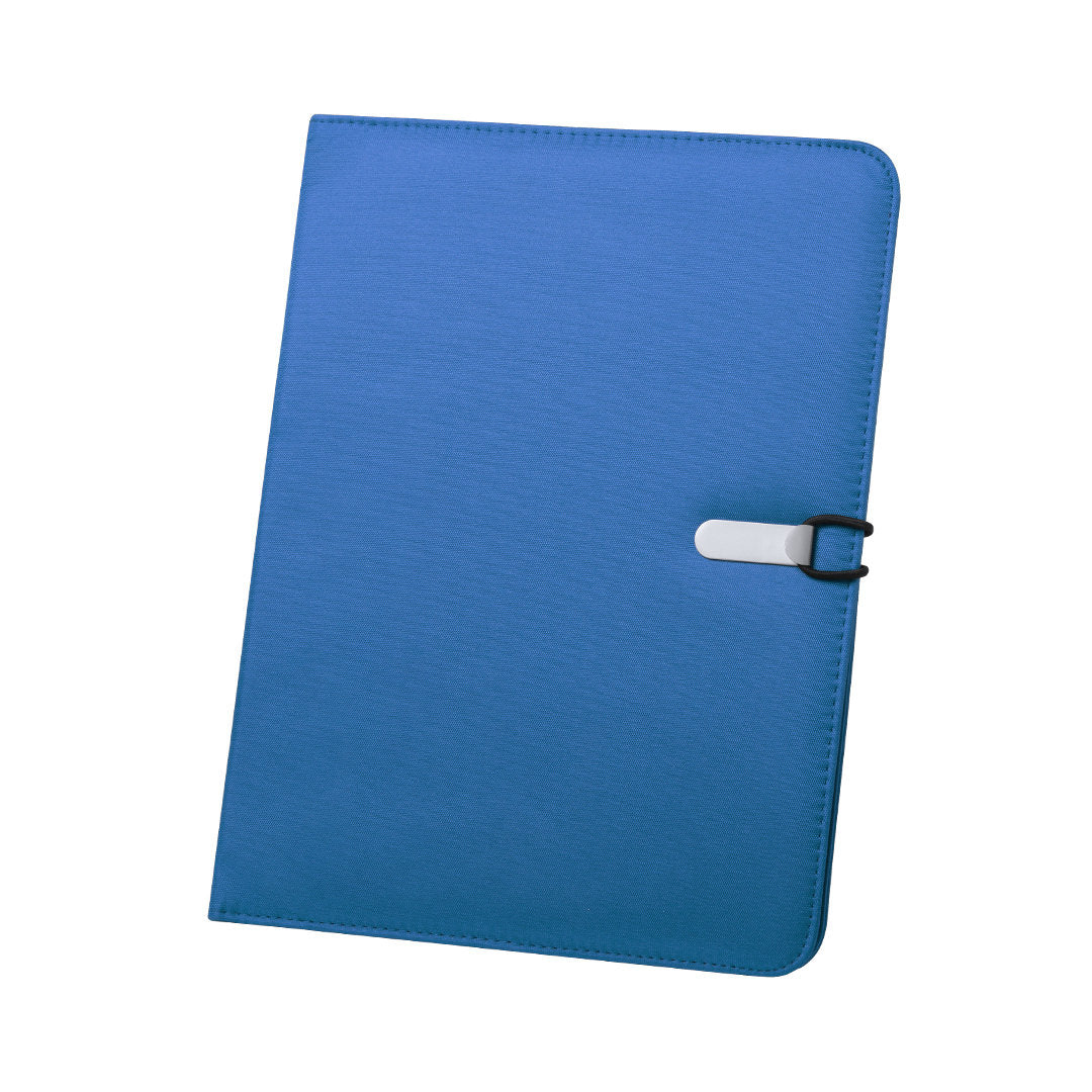 Porte documents, bloc de 20 feuilles en polyester et microfibre NECO bleu