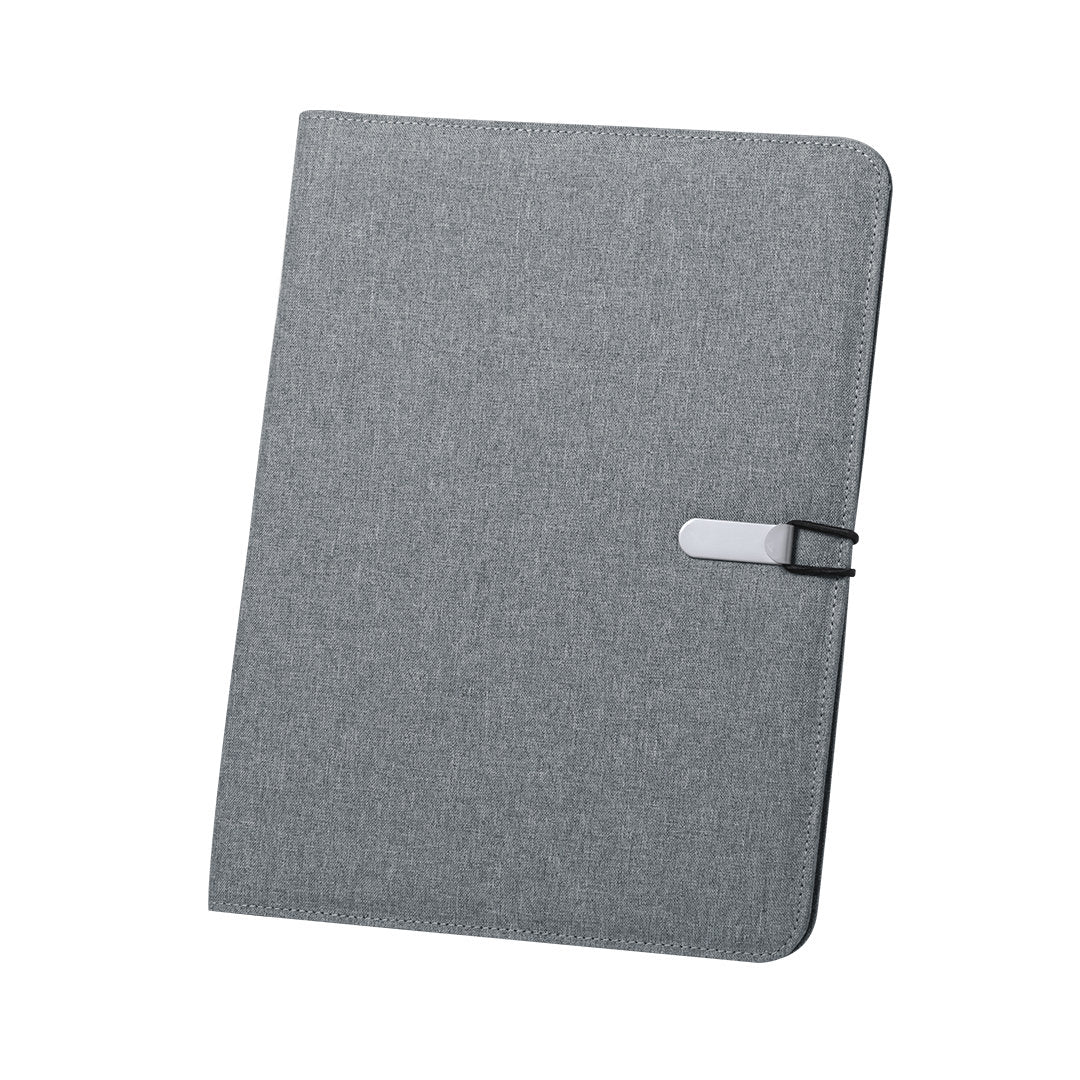 Porte documents, bloc de 20 feuilles en polyester et microfibre NECO gris