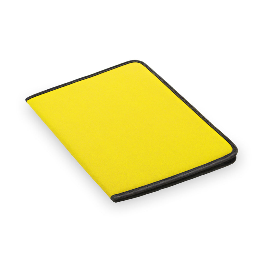 Porte documents, bloc de 20 feuilles, polyester 600d ROFTEL jaune