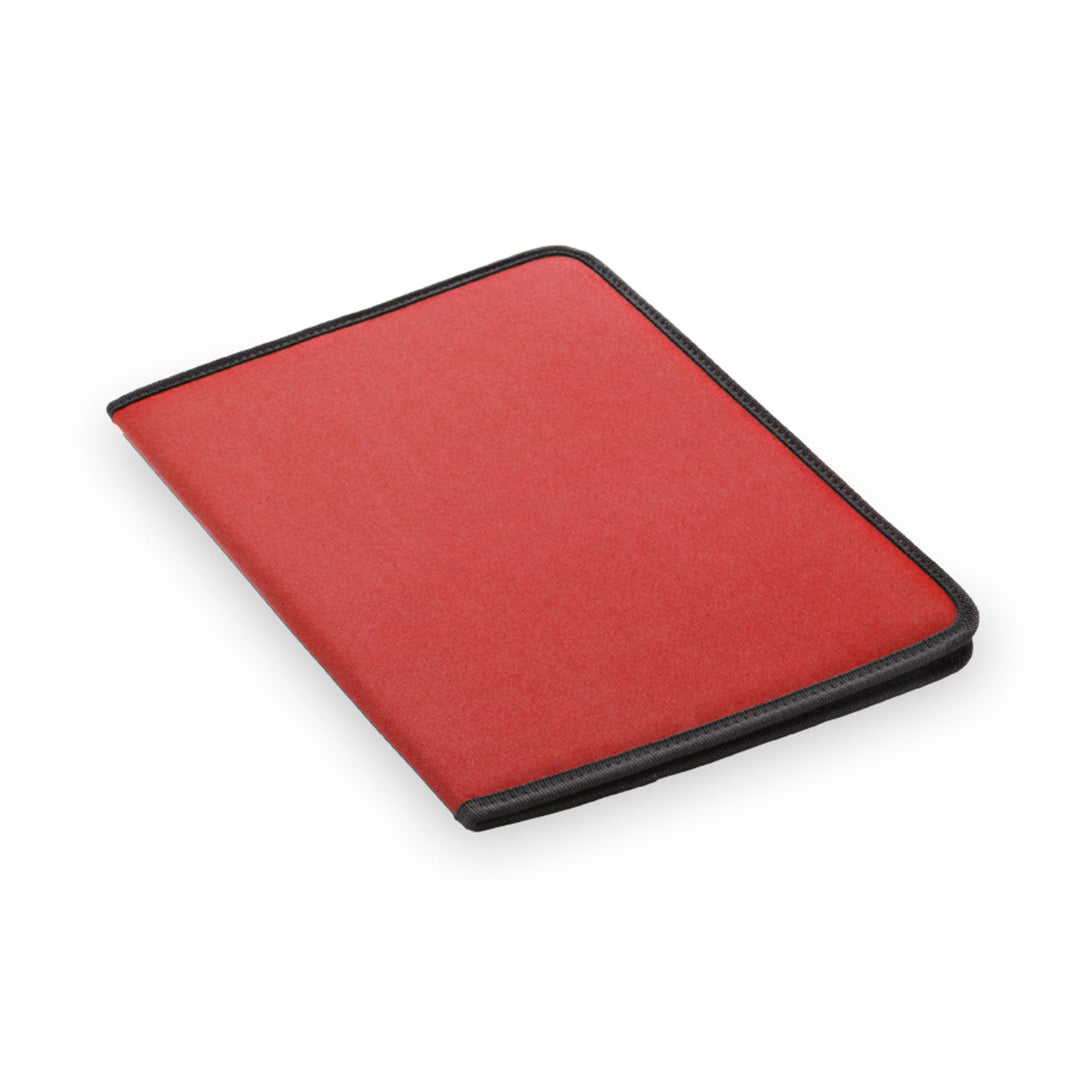 Porte documents, bloc de 20 feuilles, polyester 600d ROFTEL rouge