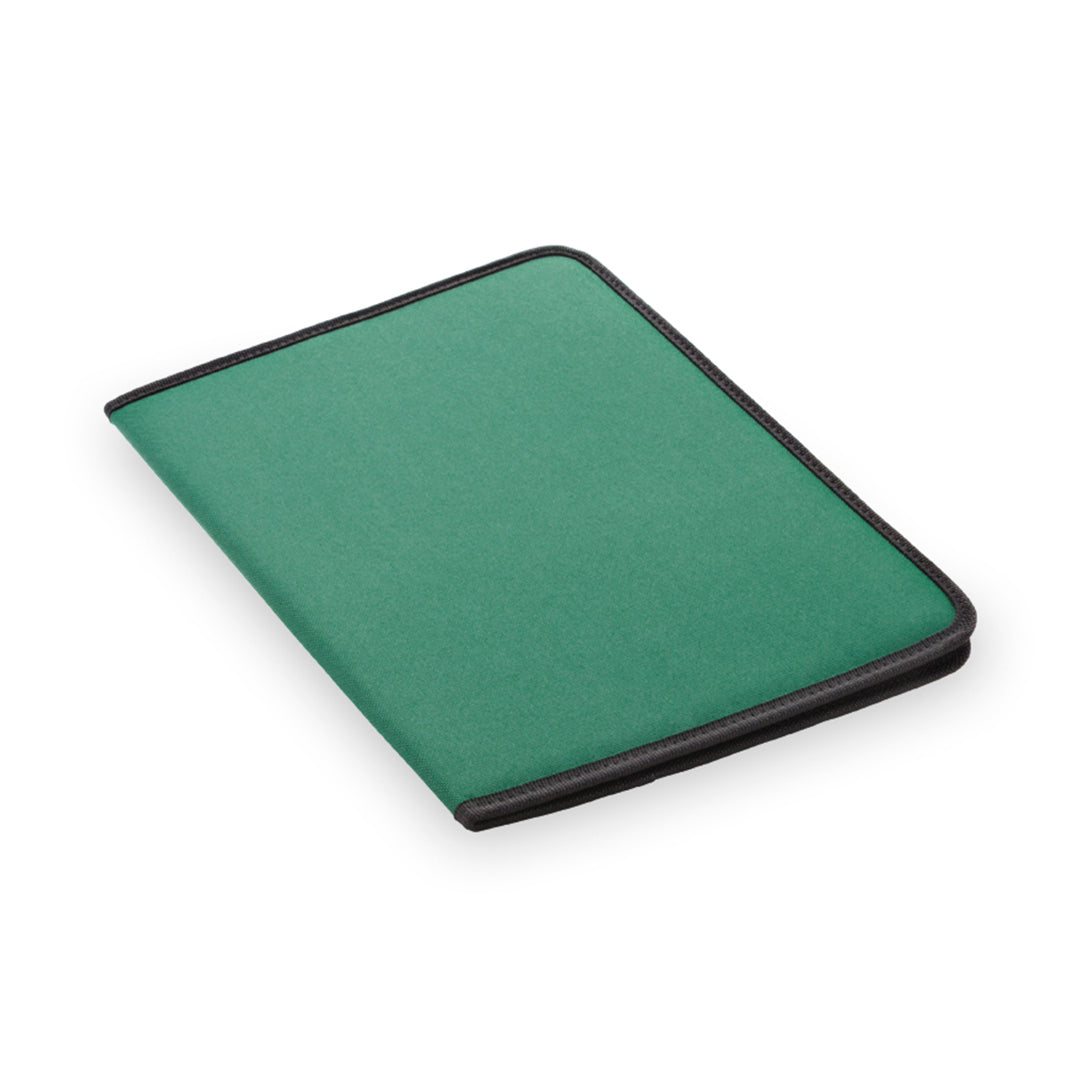 Porte documents, bloc de 20 feuilles, polyester 600d ROFTEL vert