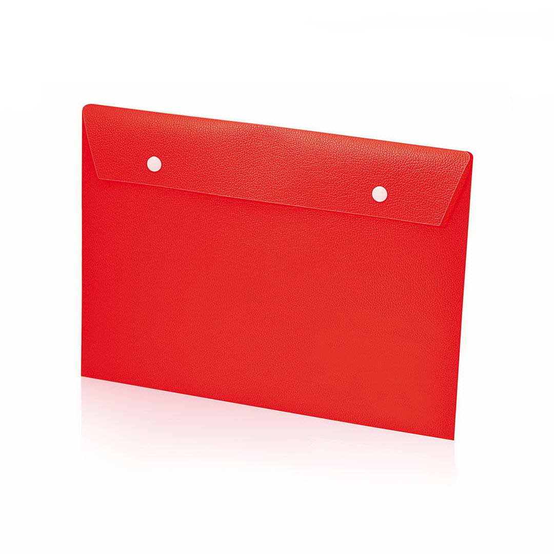 Porte documents en pp plastique ALICE rouge