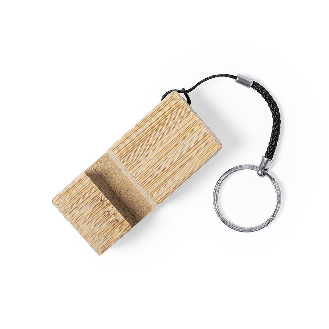 Accessoire naturel en bambou avec support pour téléphone