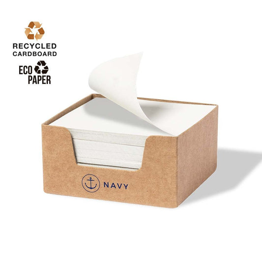 Porte notes en carton recyclé 370 feuilles en papier écologique ZICKY marquage logo entreprise