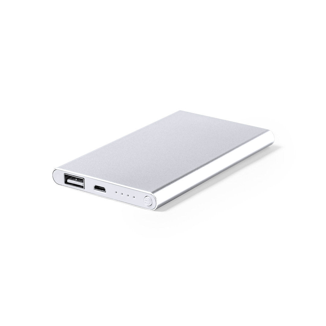 Power bank 2 200 mAh en aluminium BLAUS