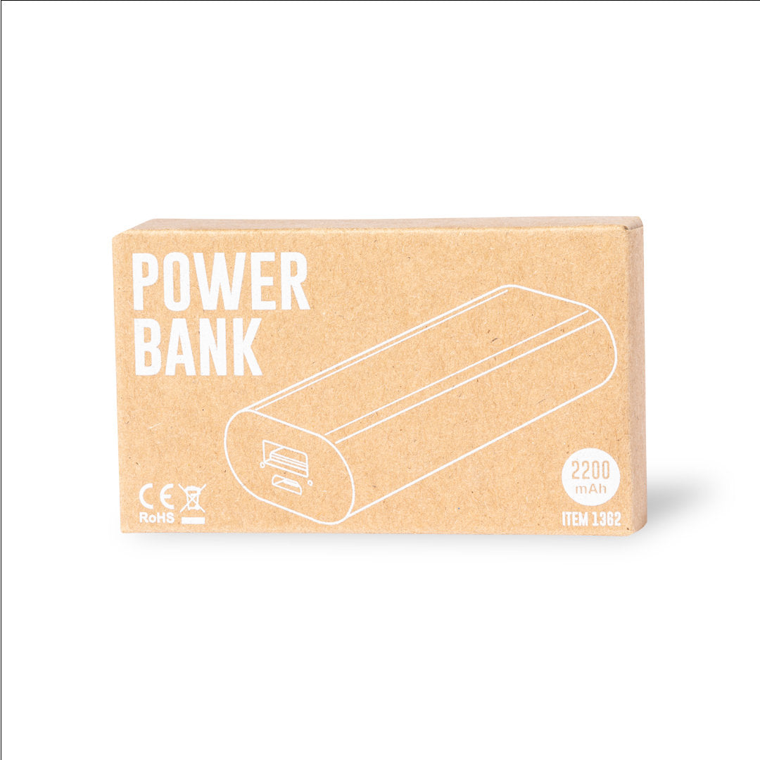 Power Bank 2 200 mAh en aluminium HYLIN étui carton