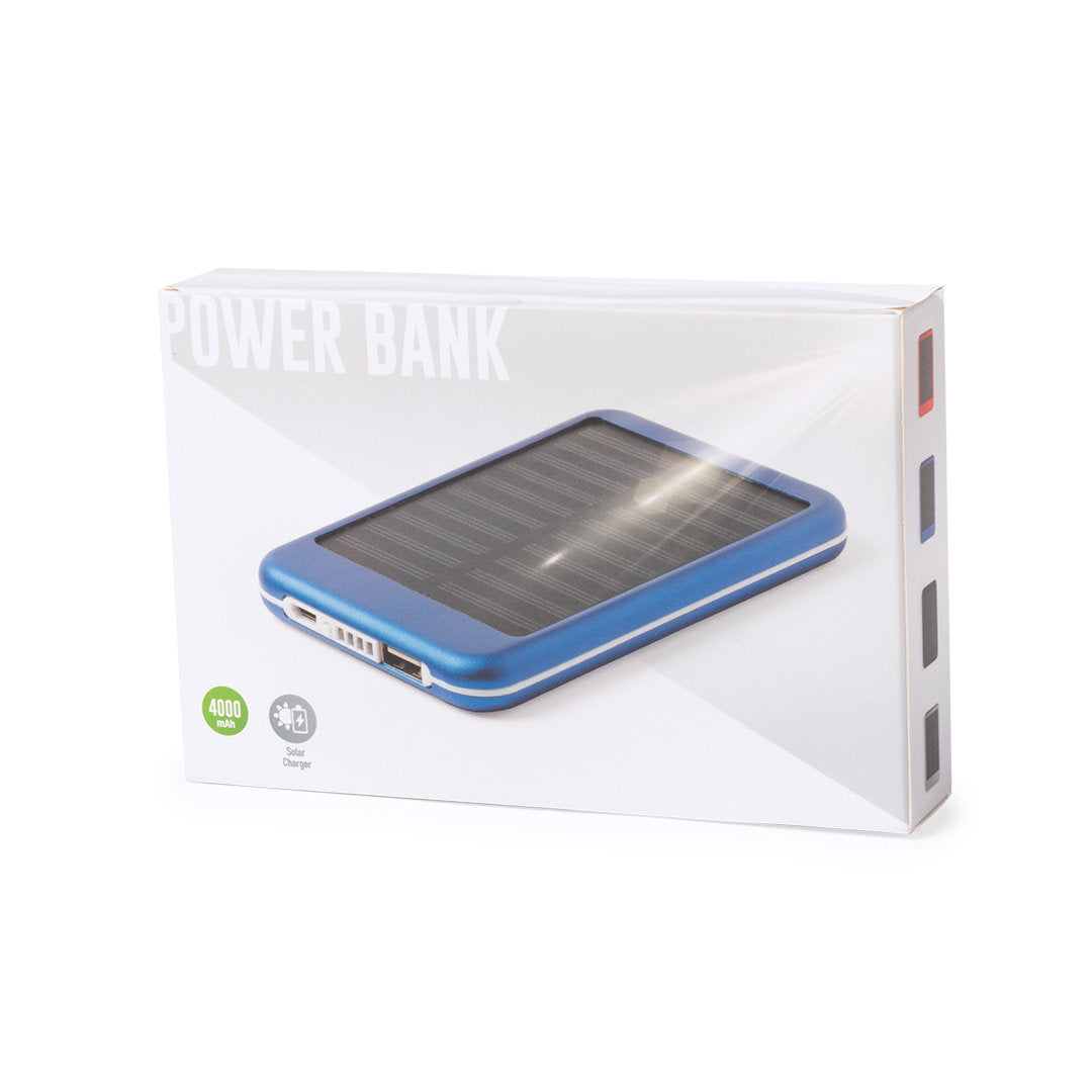 Power bank 4 000 mAh en aluminium RUDDER étui carton