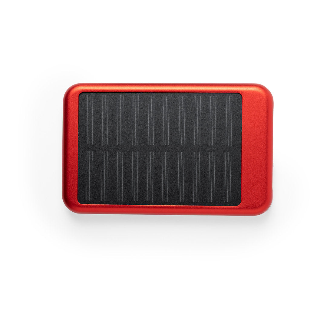 Power bank 4 000 mAh en aluminium RUDDER rouge