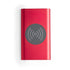 Power bank sans fil 5w, 4 000 mAh, en aluminium TIKUR rouge