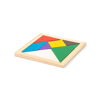 Puzzle créatif en bois : jeu de 7 pièces pour stimuler l'apprentissage.
