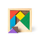 Puzzle en bois avec pièces multicolores TANGRAM