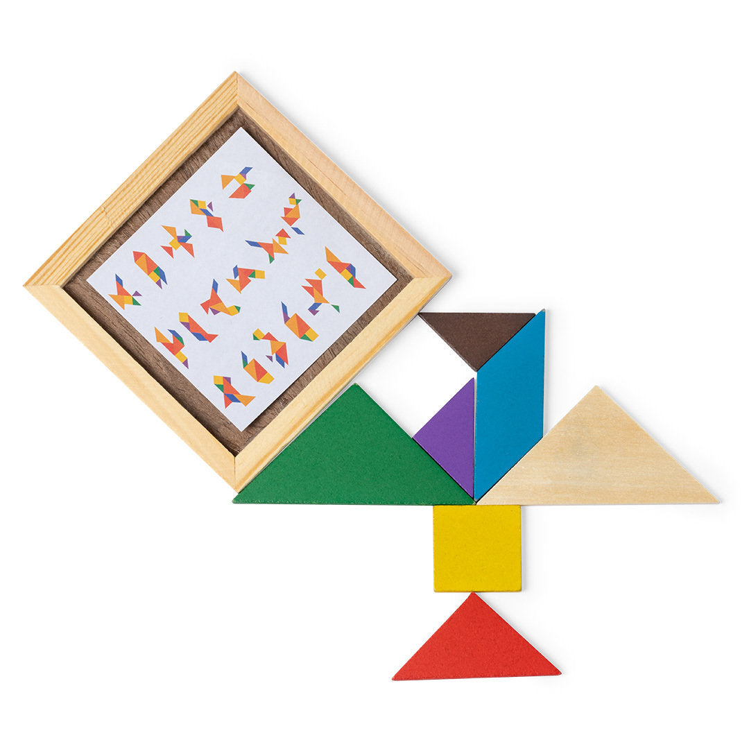 Puzzle sensoriel en bois : 7 pièces pour développer les aptitudes des enfants.
