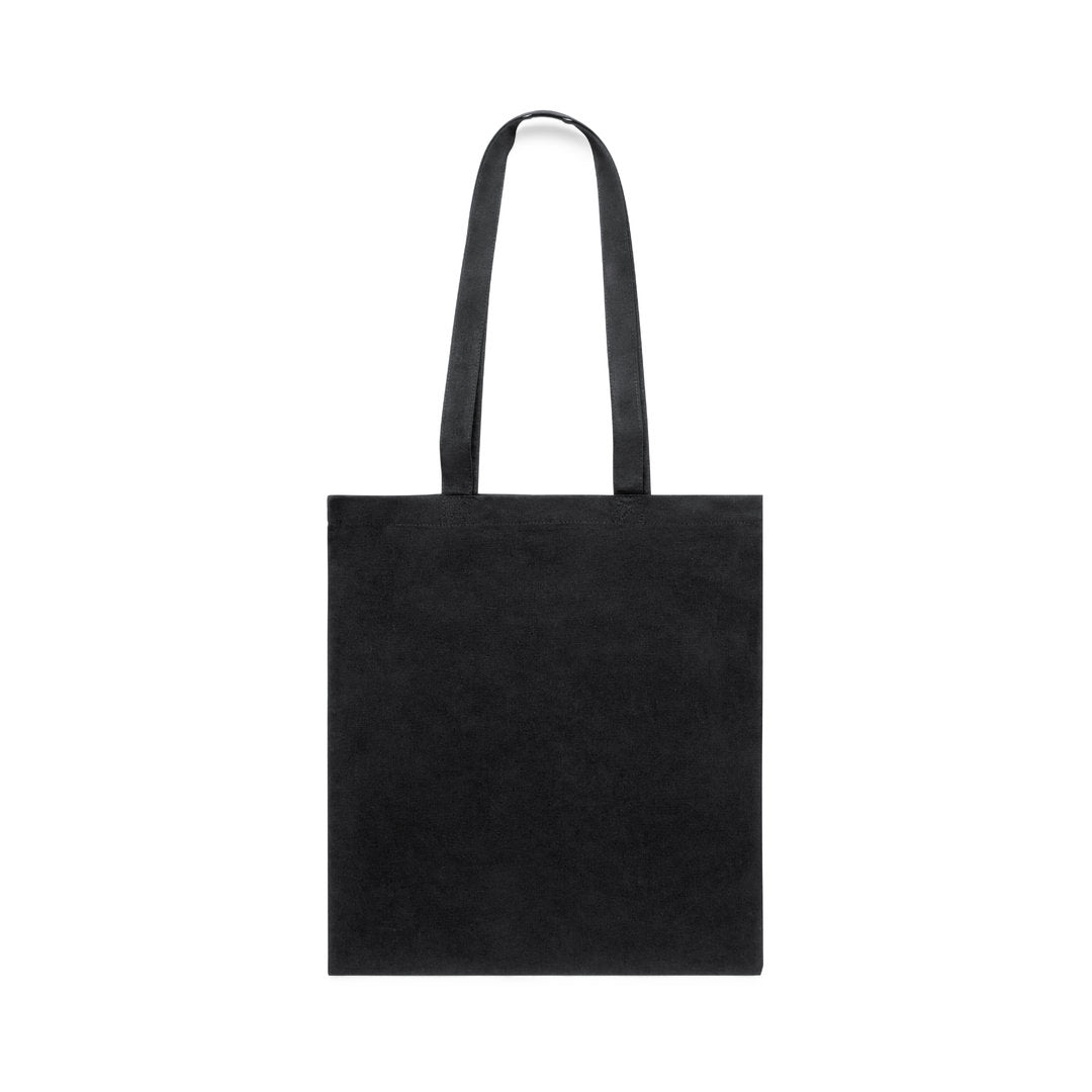 totebag Étiquette affichant la qualité et la durabilité du coton 100% 180 g/m2.