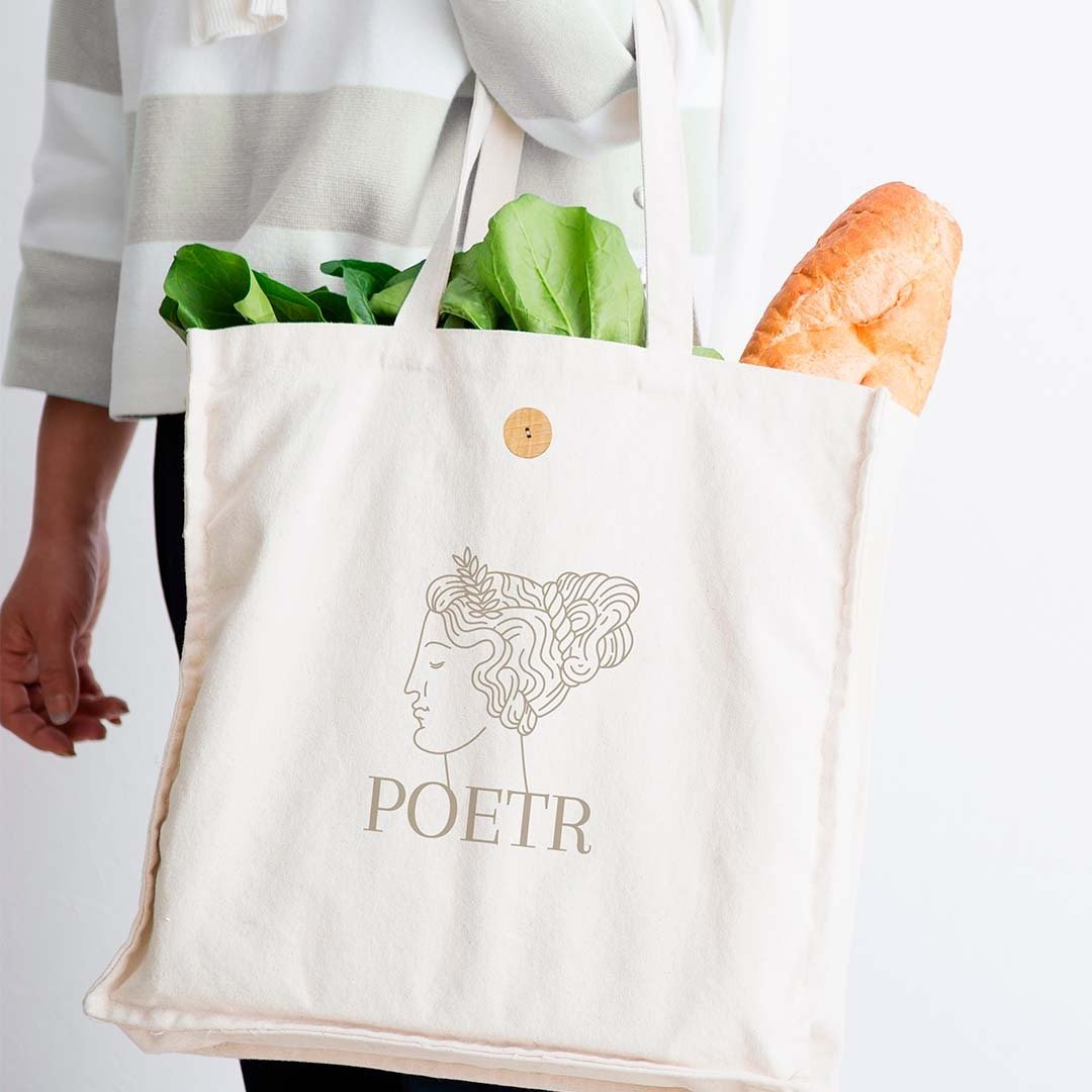 sac en toile personnalisable logo entreprise avec Conception en 100% coton, écologique et durable, adaptée à une utilisation répétée.