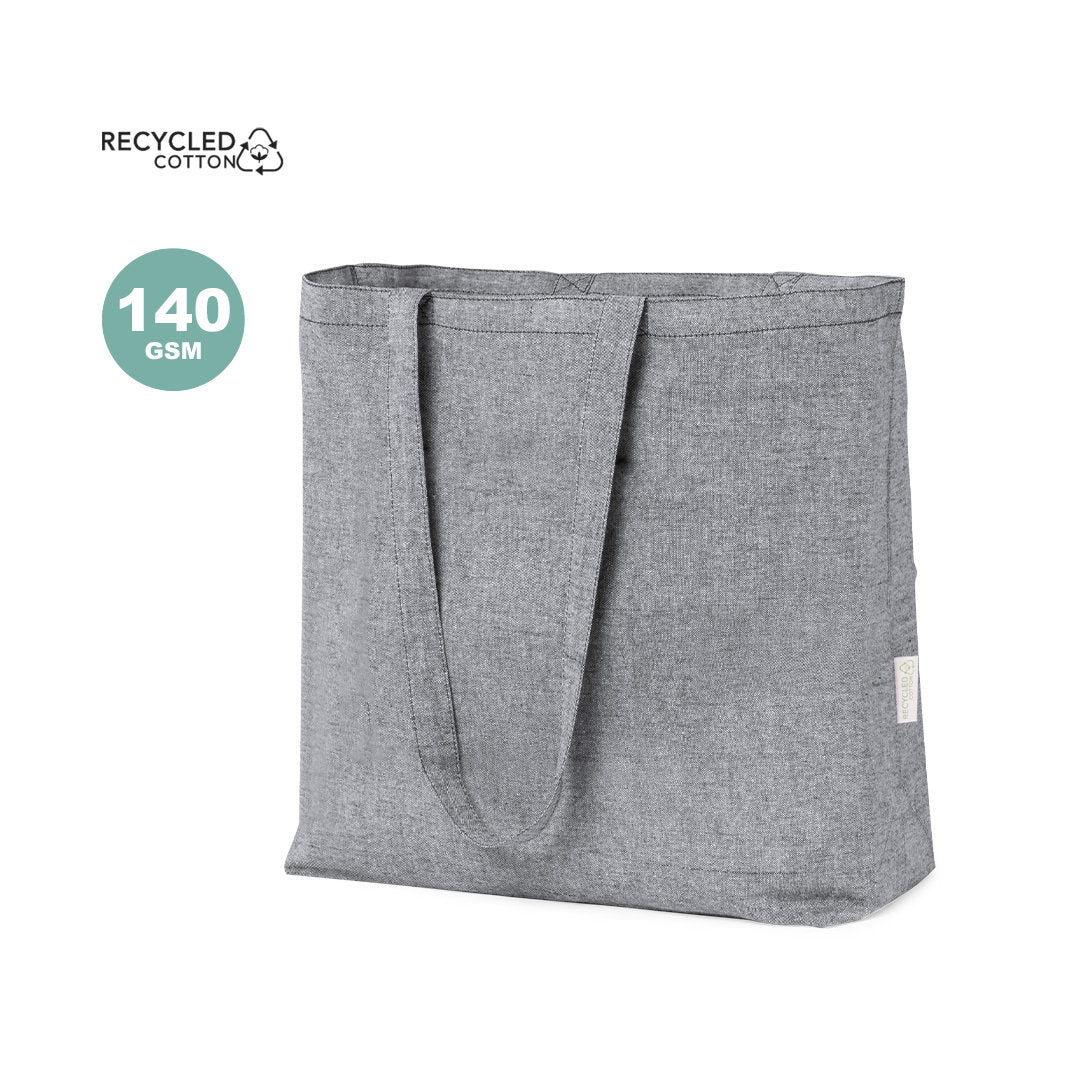 Sac écologique de la ligne Nature, fabriqué en coton recyclé 140g/m2.