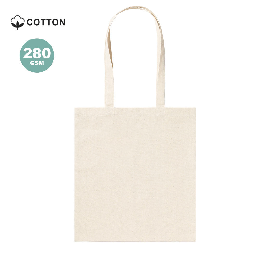 tote bag Sac durable en 100% coton, 280 g/m2, offrant une finition naturelle et une solidité accrue personnalisable logo  marque