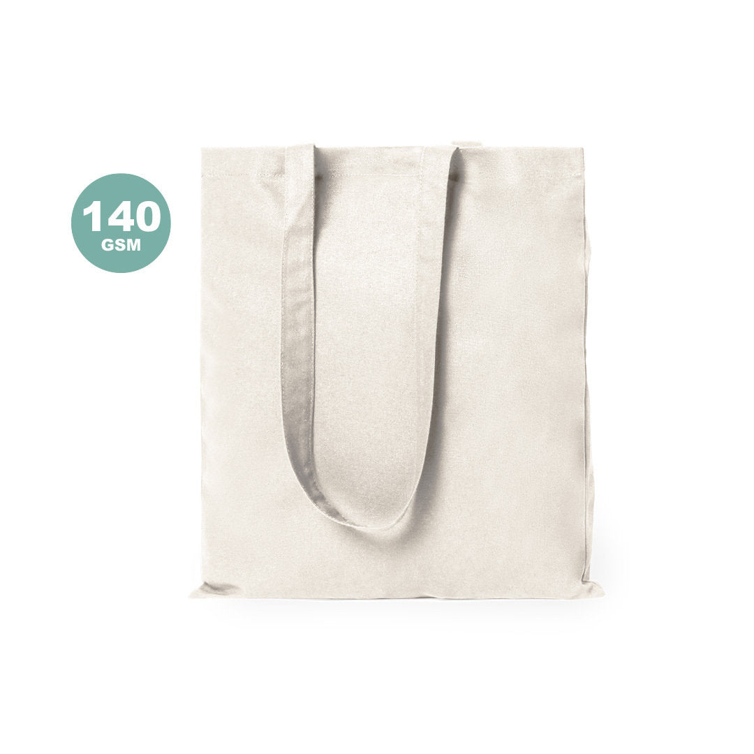 Sac en coton 100% naturel, 140g/m2, robuste et écologique personnalisable logo entreprise