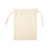 Accessoire éco-friendly : petit sachet en coton de la gamme éco-friendly, 105 g/m2, cousu avec une cordellette.