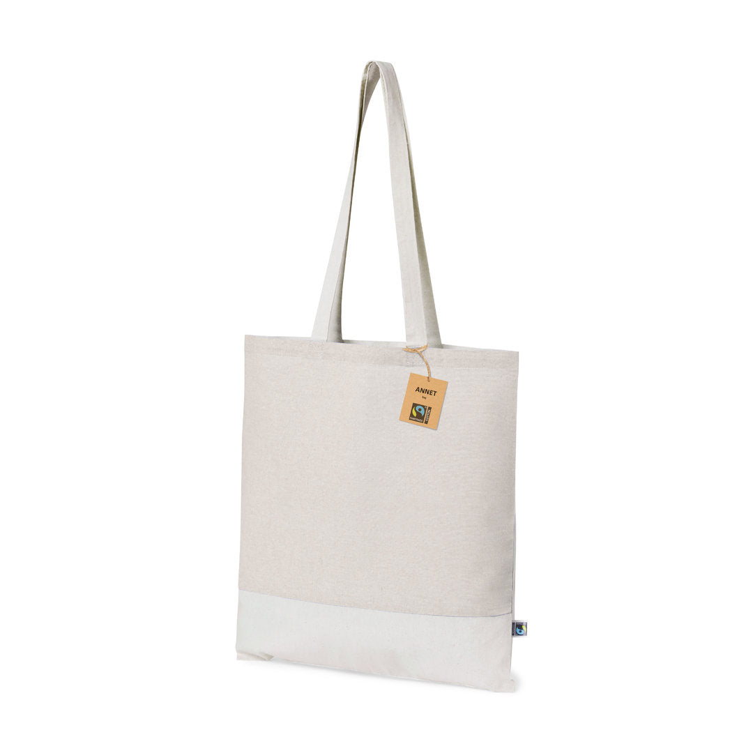 Sac 100% coton de 140g/m2 ANNET FAIRTRADE personnalisable avec logo