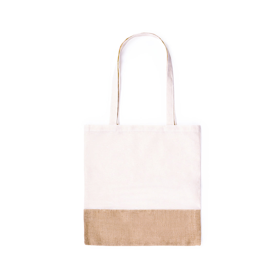 Sac 100% coton LERKAL personnalisable logo avec jute