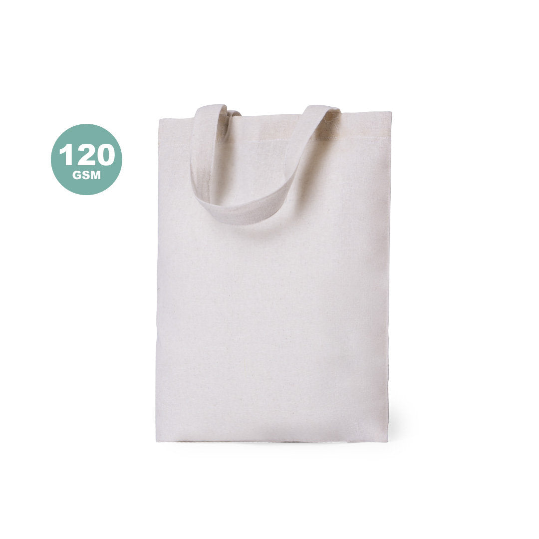 Sac en coton 100% naturel, léger avec un grammage de 120g/m2, parfait pour un usage quotidien personnalisable logo entreprise