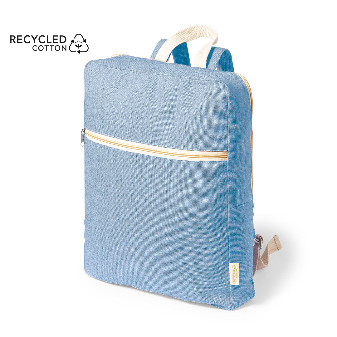 Sac à dos 100 % coton recyclé grs de 275gr / m2 NIDORAN bleu