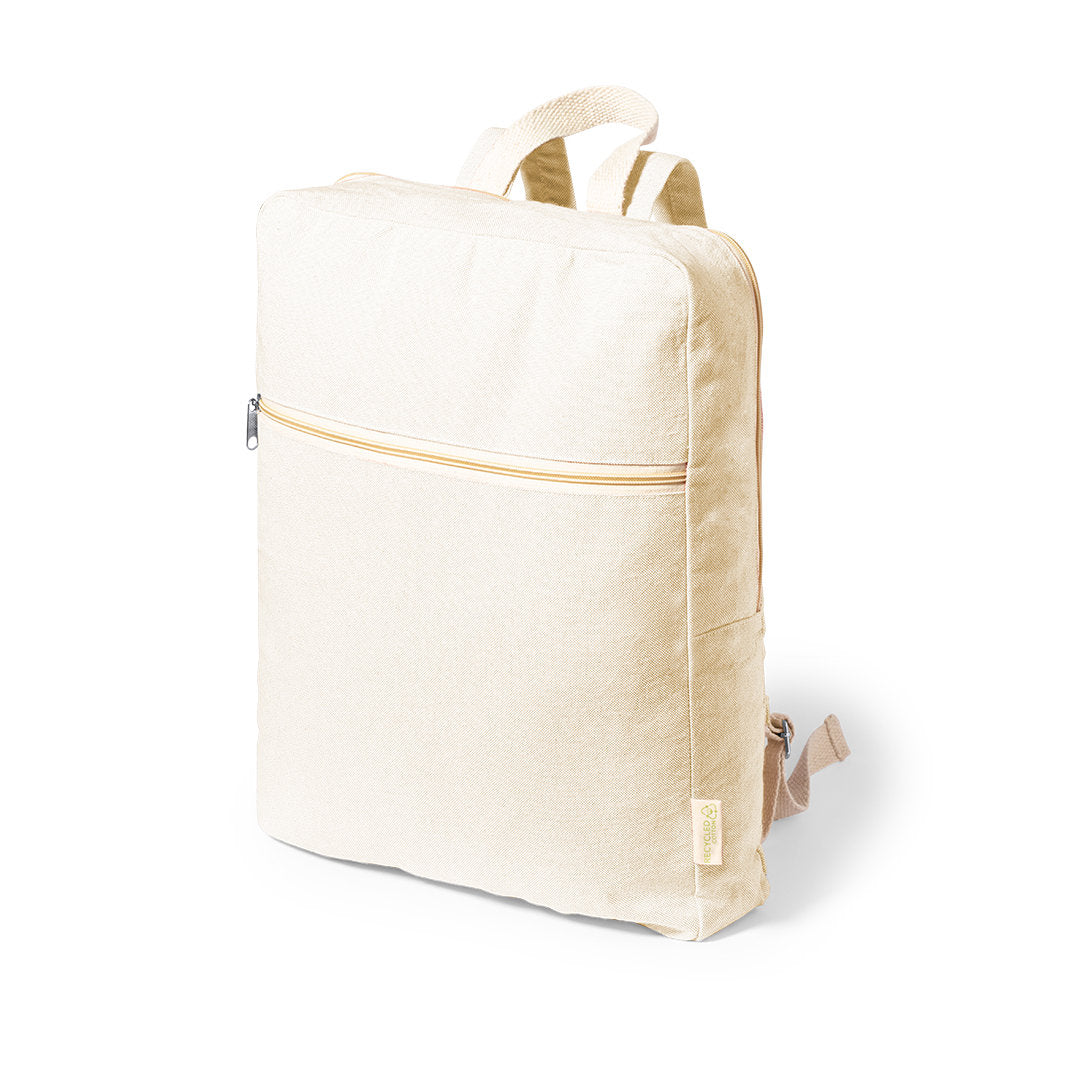 Sac à dos 100 % coton recyclé grs de 275gr / m2 NIDORAN blanc