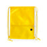 Sac à dos à cordelettes en polyester doux 210d BICALZ jaune