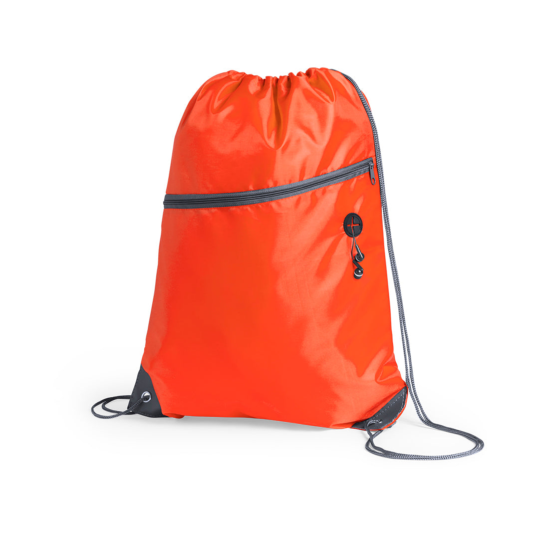 Sac à dos à cordelettes en polyester doux 210d BLADES avec marquage logo