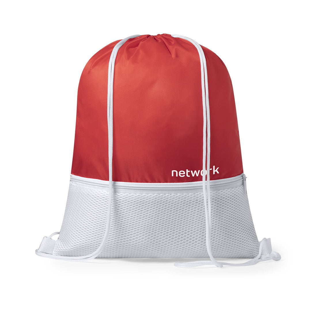 Sac à dos avec cordelette en polyester souple 210d NABAR avec marquage logo