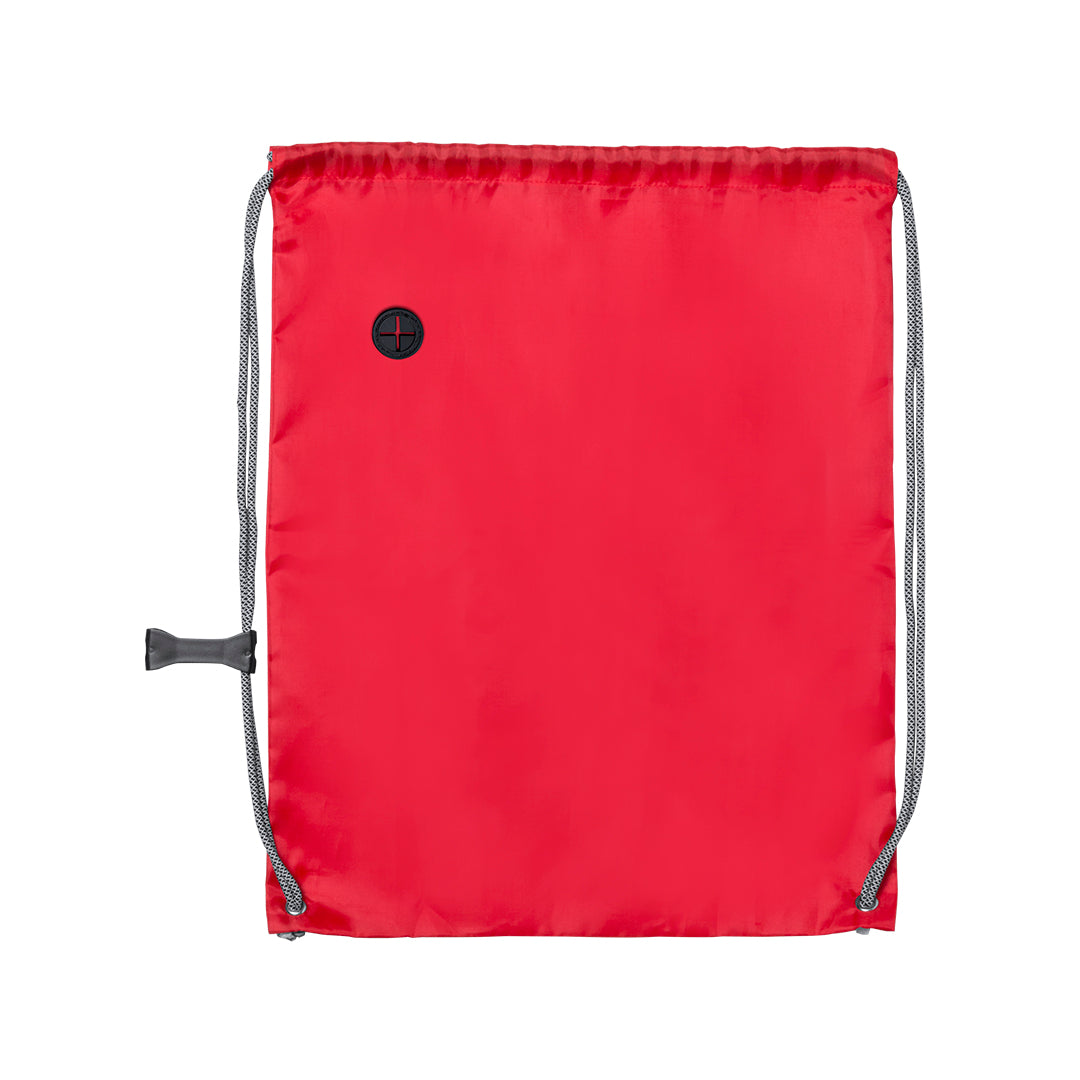 Sac à dos cordelettes en polyester souple 190t TELNER rouge