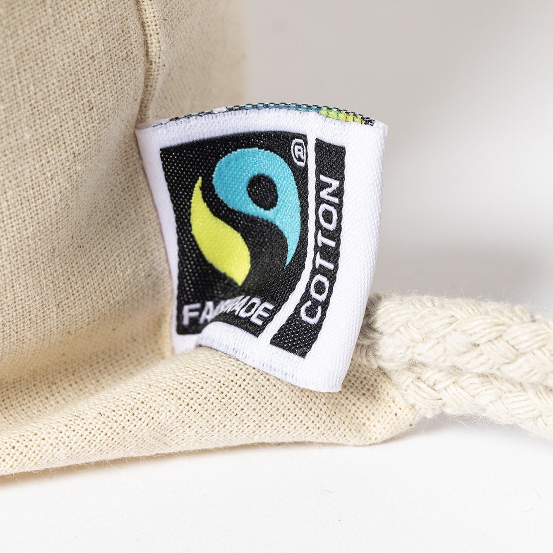Sac à dos en corde 100 % coton 180gr / m2 fairtrade SANFER blanc