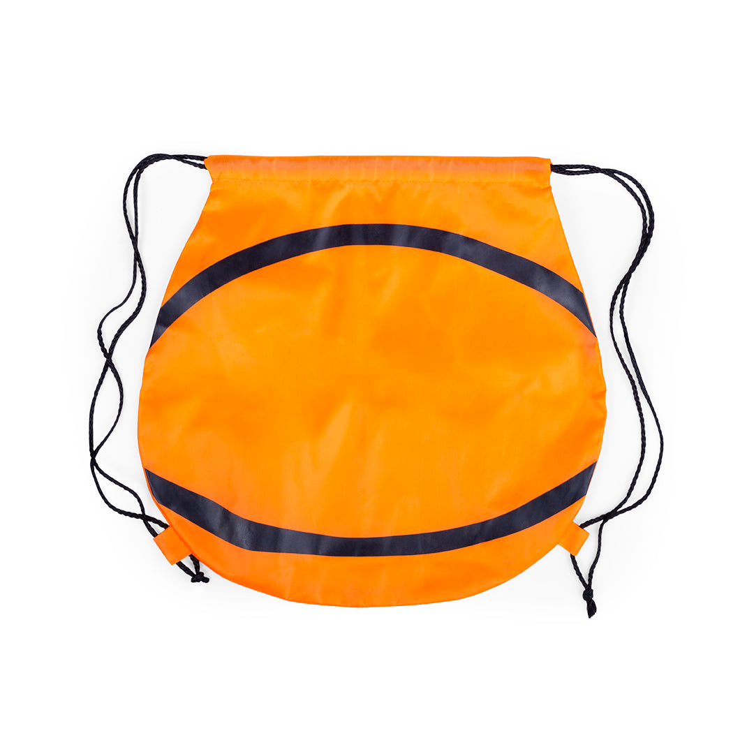 Sac à dos en polyester 210d avec fermeture par corde renforcée NAIPER basketball