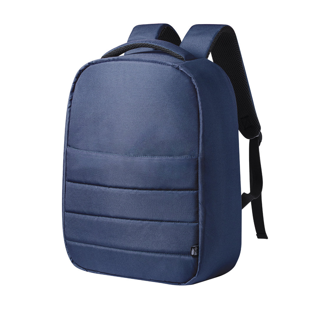 Sac à dos en polyester 300d rpet antivol DANIUM bleu