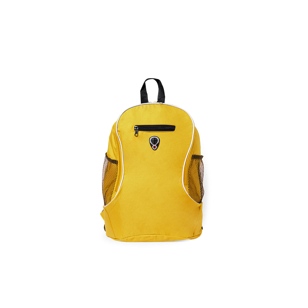 Sac à dos en polyester 600d avec bretelles rembourrées HUMUS jaune