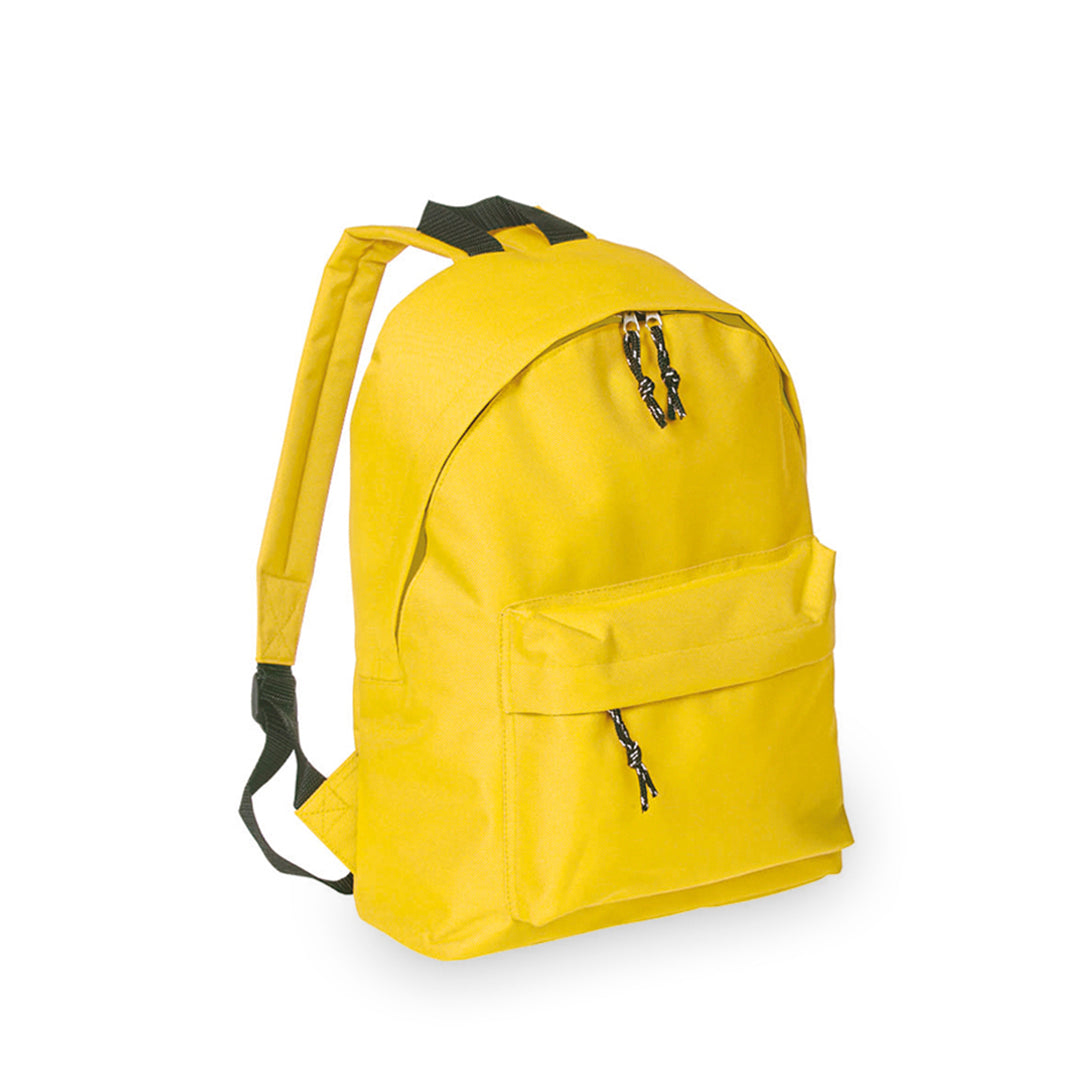 Sac à dos en polyester 600d avec dos et bretelles réglables rembourrées DISCOVERY jaune