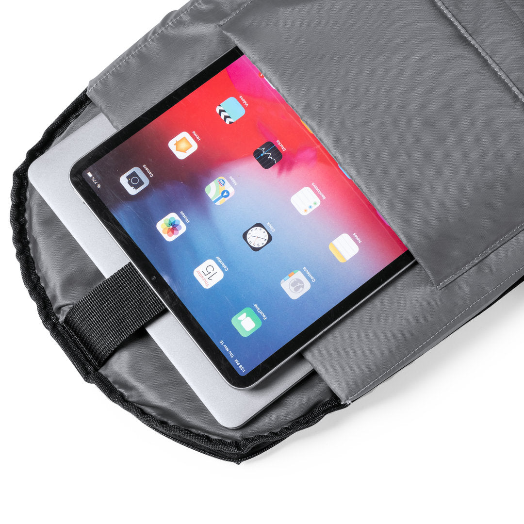 Sac à dos en polyester 600d avec pochette rembourrée pour portable et tablette FRISSA pratique