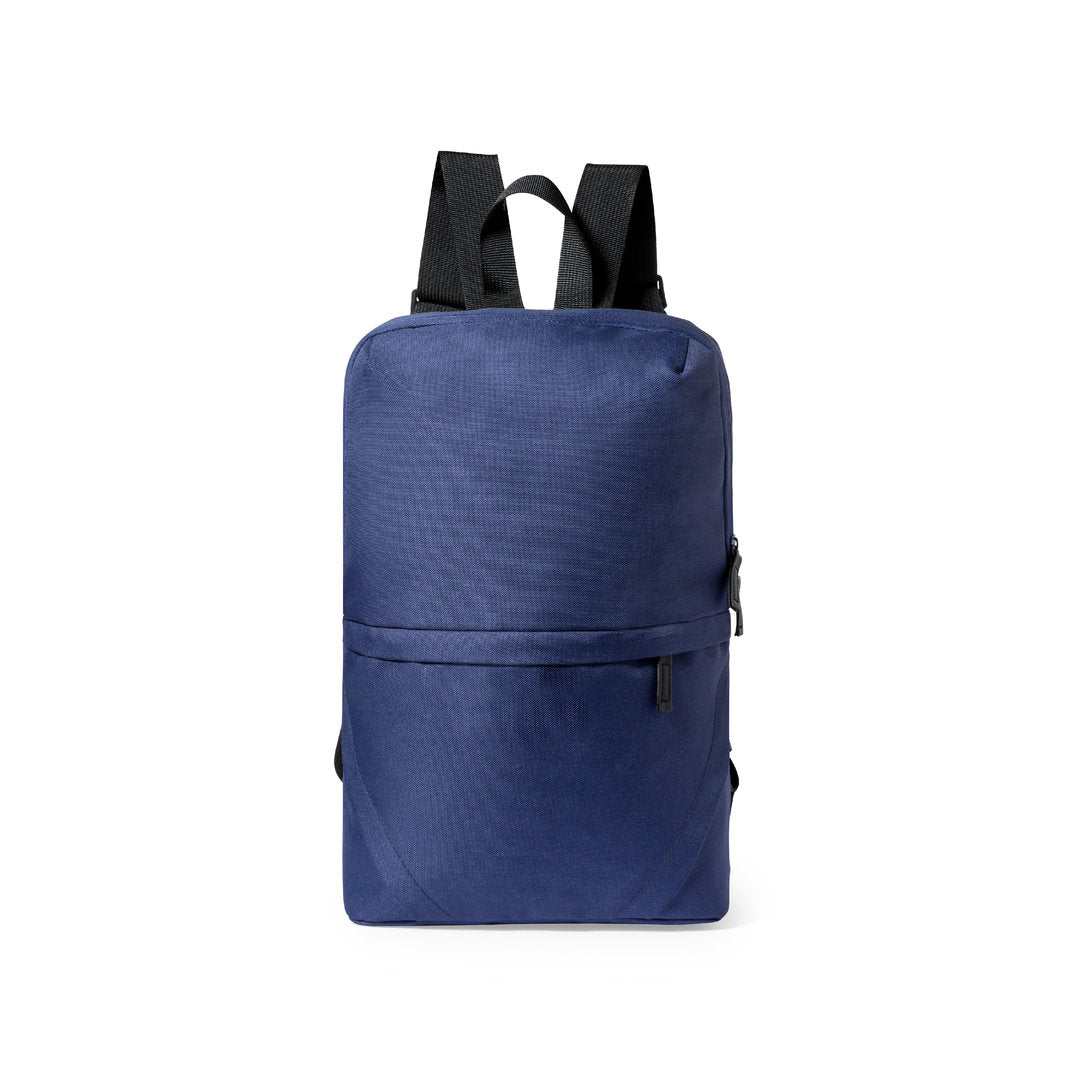 Sac à dos en polyester 600d rpet avec dos rembourré BRONUL bleu